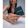 PAVOI 14K Gold Plated Eternity Ring for Women – Statement Eternity Band Rings with Round Cubic Zirconia – Stackable Wedding Band – Love Engagement Trendy Bridal Jewelry(White Gold)