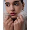 PAVOI 14K Gold Plated Eternity Ring for Women – Statement Eternity Band Rings with Round Cubic Zirconia – Stackable Wedding Band – Love Engagement Trendy Bridal Jewelry(White Gold)