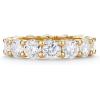 PAVOI 14K Gold Plated Eternity Ring for Women – Statement Eternity Band Rings with Round Cubic Zirconia – Stackable Wedding Band – Love Engagement Trendy Bridal Jewelry(Yellow Gold)