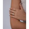 PAVOI 14K Gold Plated Stackable Rings for Women – Dainty Stackable Gold Ring Set of Three with Cubic Zirconia Multi-Bands – Trendy Fashion Jewelry(Yellow Gold)