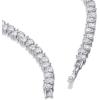 PAVOI 14K Gold Plated Pear Cubic Zirconia Tennis Necklace for Women – Tennis Chain Necklace – Sizes 15″ and 18″(White Gold)