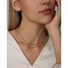 PAVOI Waterproof Layered Necklaces for Women – 14K Gold Plated Multi Layered Chain and Pendant with Cubic Zirconia – Stainless Steel Trendy Gold Necklace Stack(Yellow Gold)