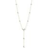 PAVOI Waterproof Lariat Long Necklaces for Women -14K Gold Plated Y Chain Lariat Necklace with Cubic Zirconia – Stainless Steel Drop Chain Trendy Jewelry