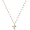 PAVOI 14K Gold Plated Cross Necklace and Earring Set for Women | Cubic Zirconia Religious Faith Jewelry Pack with Pendant Necklace and Stud Earrings(Yellow Gold)