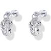 PAVOI 14K Gold Plated Stud Earrings for Women – Dangle Drop Cubic Zirconia Flatback Gold Stud Earrings – Marquise & Pear CZ – Hypoallergenic Multiple Piercing Earscape Trendy Jewelry(White Gold)