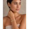 PAVOI 14K Gold Plated Tennis Bracelets for Women – Bridal Gold Tennis Bracelet with Pear Cubic Zirconia – Hypoallergenic Trendy CZ Jewelry – Elegant Bridal Wedding Gift(Yellow Gold)